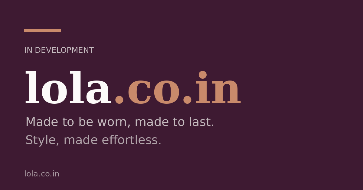 Link preview image for lola.co.in